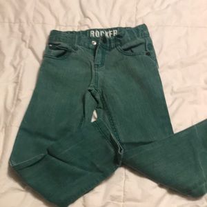5T Green denim boys Crazy 8 pants